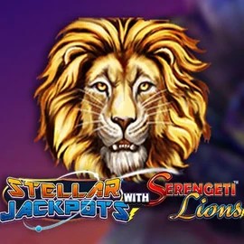 Stellar Jackpots with Serengeti Lions logo by Lightning Box Game Spinfin Casino